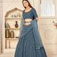 Pretty Grey Georgette Lehenga Set - Rajwada