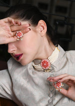 Pretty In Pearl Choker Set - Rajwada