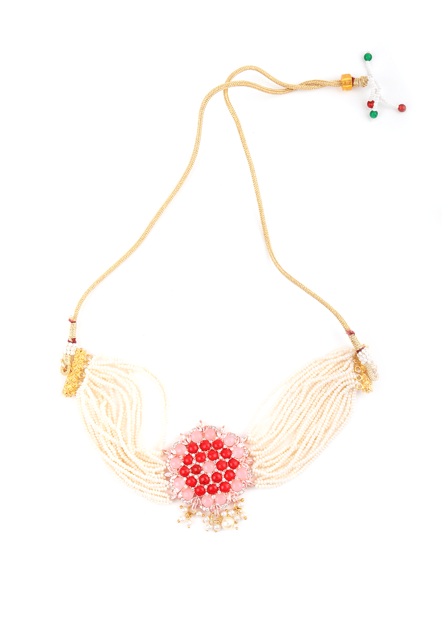 Pretty In Pearl Choker Set - Rajwada