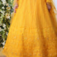 Pretty Mustard Yellow Net Lehenga Choli Set - Rajwada