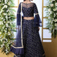 Pretty Navy Blue Net Lehenga Choli Set - Rajwada