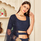 Pretty Navy Georgette Lehenga Set - Rajwada