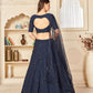 Pretty Navy Georgette Lehenga Set - Rajwada