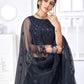 Pretty Navy Net Lehenga Set - Rajwada