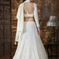 Pretty Off-White Georgette Lehenga Choli Set - Rajwada