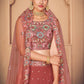Pretty Orange Georgette Lehenga Set - Rajwada