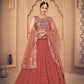 Pretty Orange Georgette Lehenga Set - Rajwada