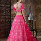 Pretty Pink Silk Lehenga Choli Set - Rajwada