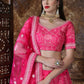 Pretty Pink Silk Lehenga Choli Set - Rajwada