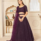 Pretty Purple Georgette Lehenga Set - Rajwada