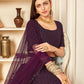 Pretty Purple Georgette Lehenga Set - Rajwada