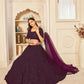 Pretty Purple Georgette Lehenga Set - Rajwada