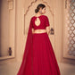 Pretty Red Georgette Lehenga Set - Rajwada