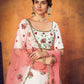 Pretty White Net Lehenga Set - Rajwada