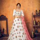 Pretty White Net Lehenga Set - Rajwada