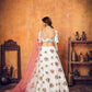 Pretty White Net Lehenga Set - Rajwada