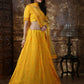 Pretty Yellow Silk Lehenga Choli Set - Rajwada