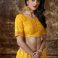 Pretty Yellow Silk Lehenga Choli Set - Rajwada