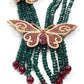 Princely Green Necklace Set - Rajwada