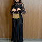 Rajwada Golden Jute Embellished Clutch For Women