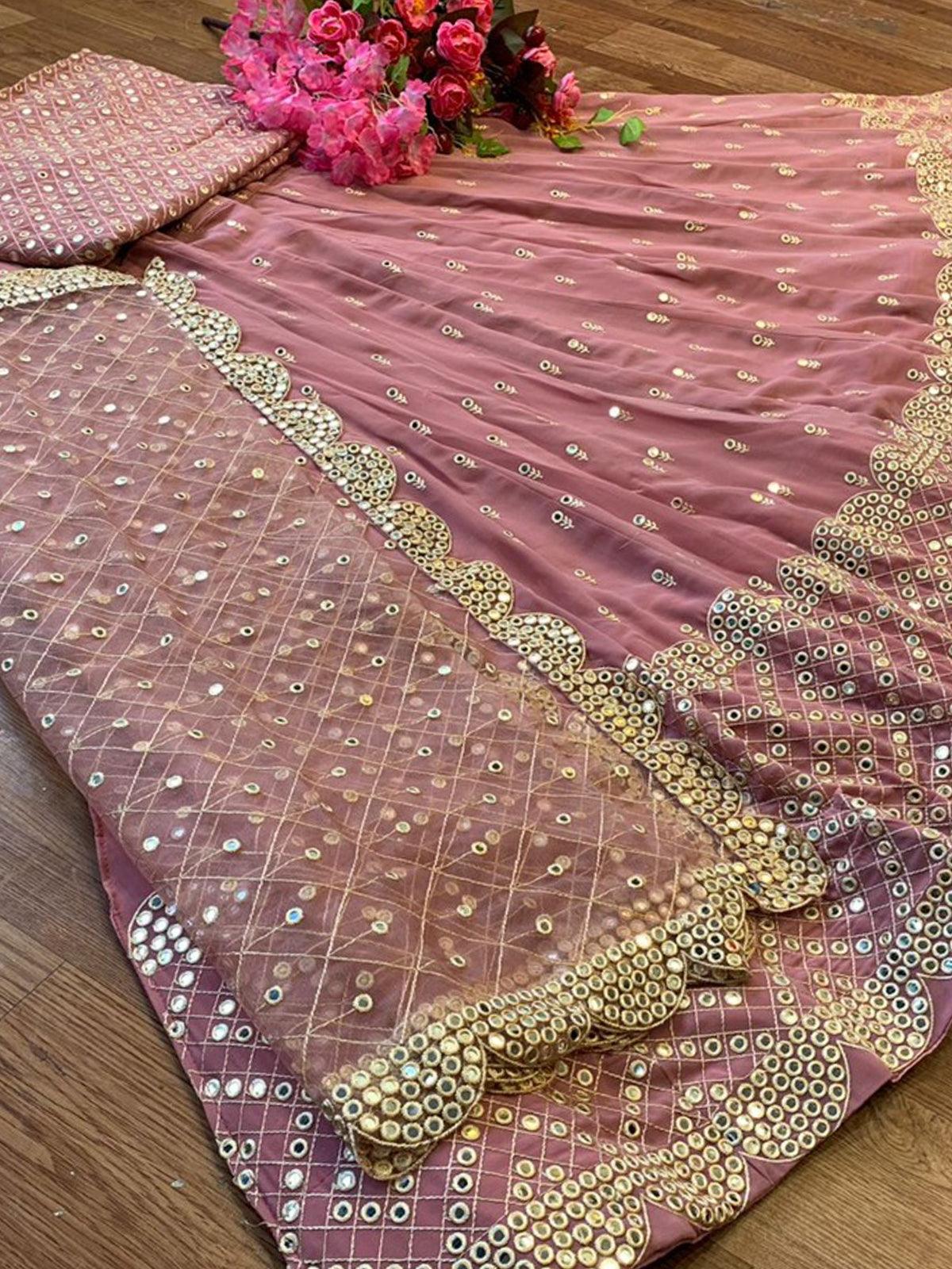 Purple Designer Lehenga Choli - Rajwada