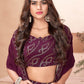 Purple Faux Georgette Lehenga Set - Rajwada