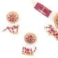 Ravishing White And Maroon Choker Necklace Set - Rajwada