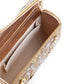 Rectangular Golden And Translucent White Clutch - Rajwada