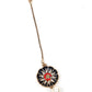 RED AND BLUE STONES AND KUNDAN SET - Rajwada