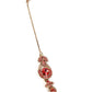 Red & Gold Stone Designer Set - Rajwada