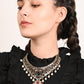 Red And Green Crystal Necklace Set - Rajwada
