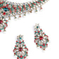 Red And Green Crystal Necklace Set - Rajwada