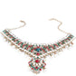 Red And Green Crystal Necklace Set - Rajwada