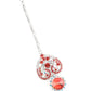 Red And White Crystal Floral Necklace Set - Rajwada