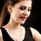 Red and White Kundan Jewellery Set - Rajwada