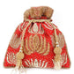 Red Beautiful Tassel Potli Handbag - Rajwada