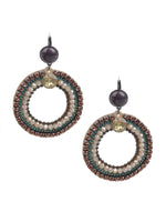 RETRO MULTICOLOERD HOOP EARRINGS - Rajwada