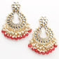 Rich pot shape kundan pearl earrings - Rajwada