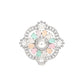 Rajwada Multicolored Embellished Silver Plated Rings For Women