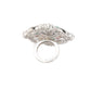 Rajwada Multicolored Embellished Silver Plated Rings For Women