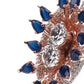 ROSE GOLD AUSTRIAN DIAMOND STUDDED RING - Rajwada