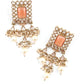 Rose Quartz Kundan Style Necklace Set - Rajwada