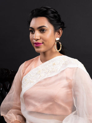 Round Multicolor Beaded Dangle Earrings - Rajwada