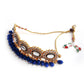 Royal Blue Gold Choker Set - Rajwada