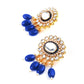 Royal Blue Gold Choker Set - Rajwada