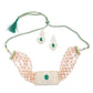 Royal emerald green choker set - Rajwada