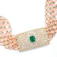 Royal emerald green choker set - Rajwada