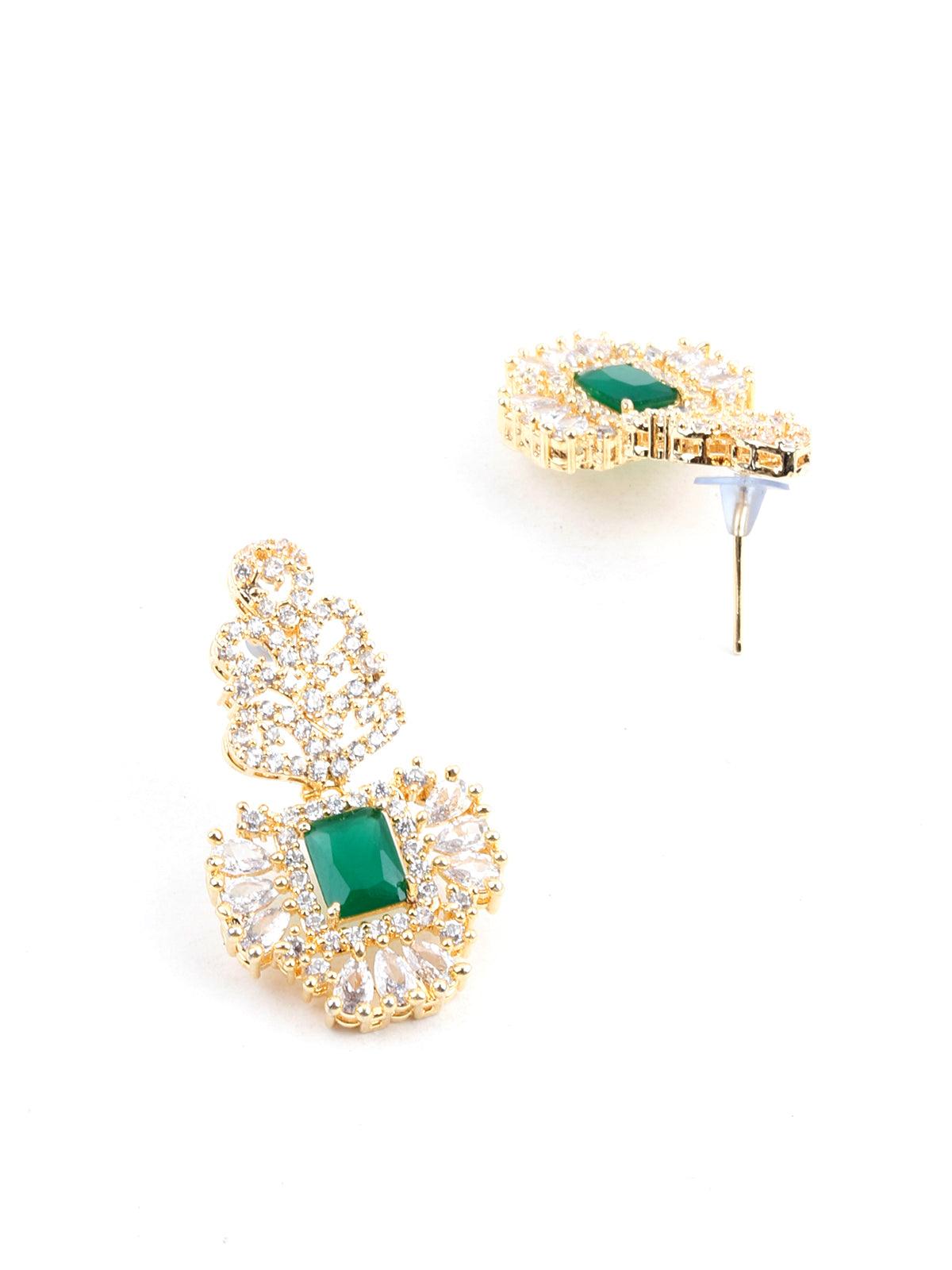 Royal emerald green choker set - Rajwada