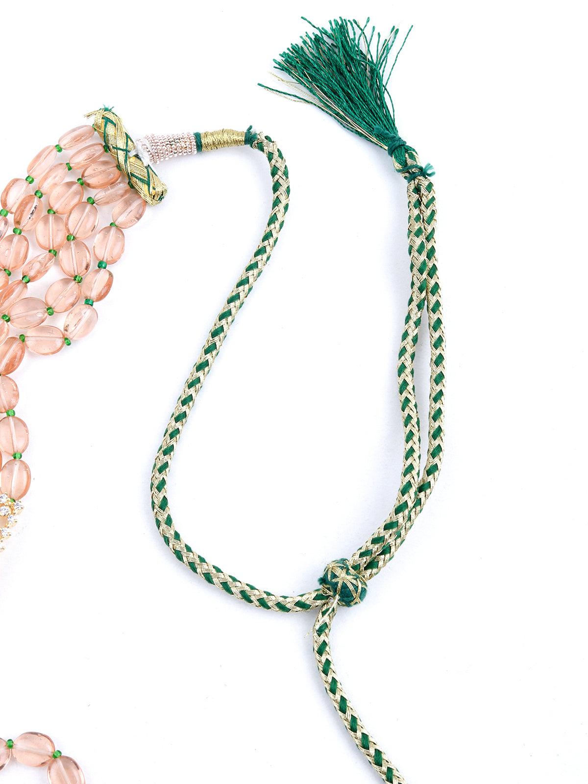 Royal emerald green choker set - Rajwada