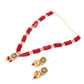 Ruby Color Statement Necklace Set - Rajwada